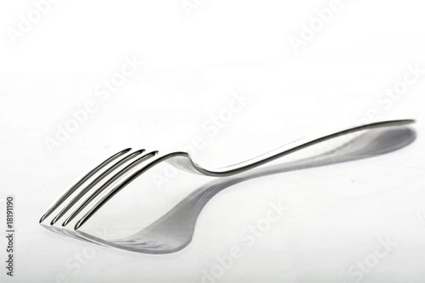 Obraz fork isolated on white background