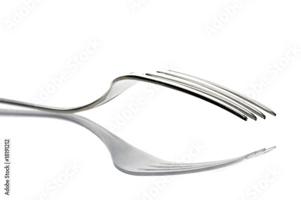 Obraz fork isolated on white background