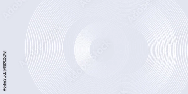 Fototapeta Simple lines grey background with dynamic circle lines abstract simple design nice