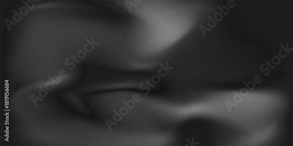 Fototapeta Minimalist abstract design featuring white wavy lines on a smooth light grey background, creating a clean modern look. Vector eps 9,5