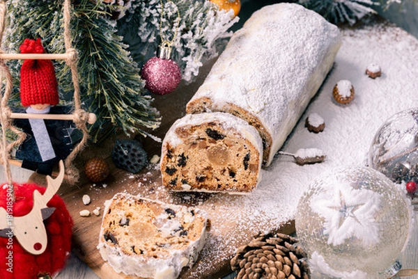 Obraz クリスマスのイメージ　シュトーレン
