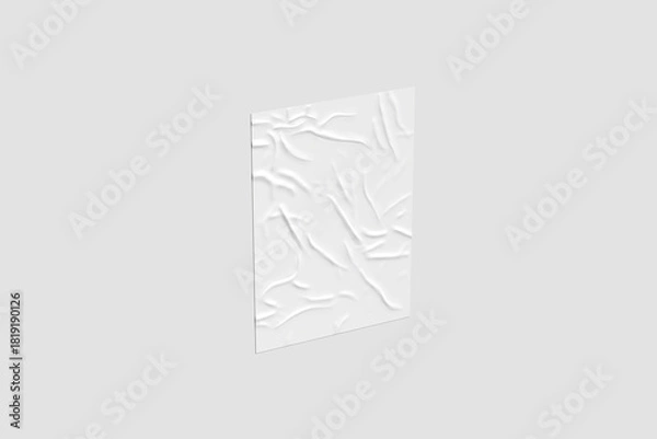 Obraz White Wrinkled Paper Texture Background