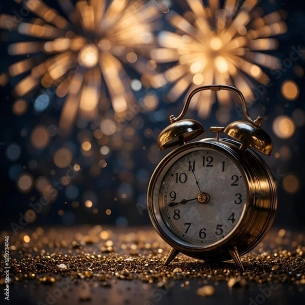 Fototapeta Clock ticking down to the new years eve. 
