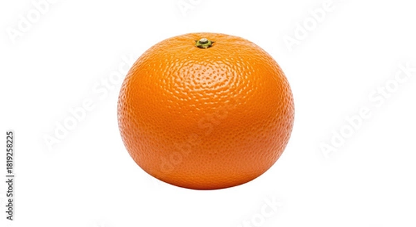 Fototapeta Fresh and vibrant orange isolated on transparent background, showcasing its smooth, textured skin and bright color, perfect for healthy eating and vitamin c concepts