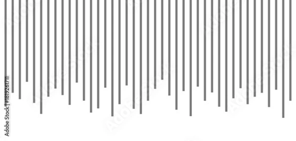 Obraz たくさんのガーンを表す上から垂れている線のイラスト