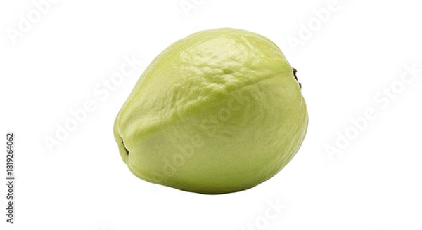 Fototapeta Fresh guava isolated on transparent background, showcasing its smooth, light green skin and subtle texture, a tropical fruit known for its sweet and slightly tangy flavor
