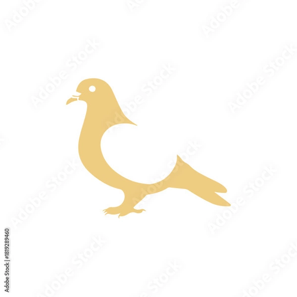 Obraz create a vector style simple pegon white background.
