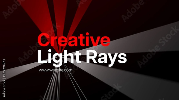 Obraz Typography Creative Light Rays 1