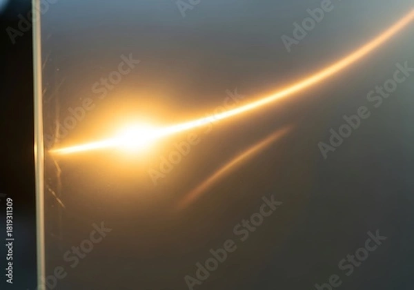 Fototapeta Ethereal radiance abstract design, blurred streak illuminated surface
