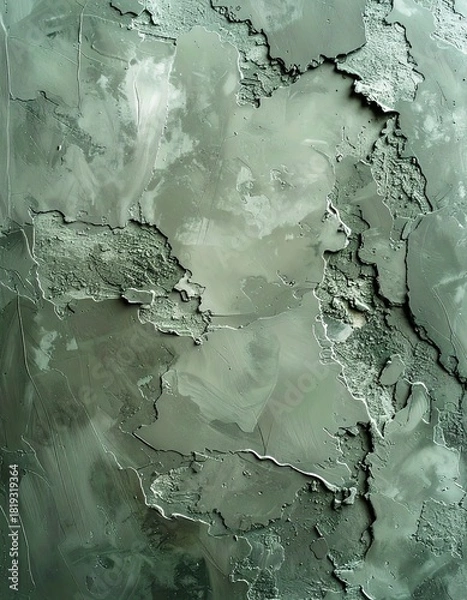 Fototapeta  muted sage grey-green chalk plaster texture