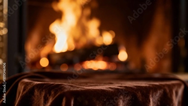 Obraz 따뜻한황금빛조명의다크초콜릿색감성배경