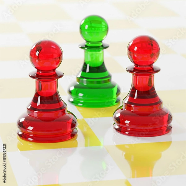 Obraz Candy Land Chess Pieces