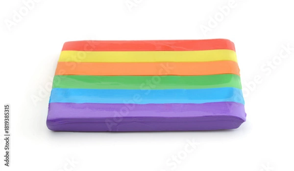 Obraz Colourfull  plasticine isolated on white.