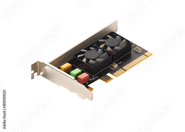 Fototapeta Capture card isolated on suitable background