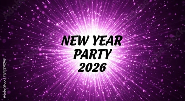 Fototapeta New Year Party 2026 Celebration