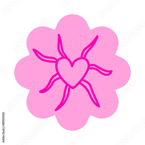 Fototapeta Heart Pink Elements