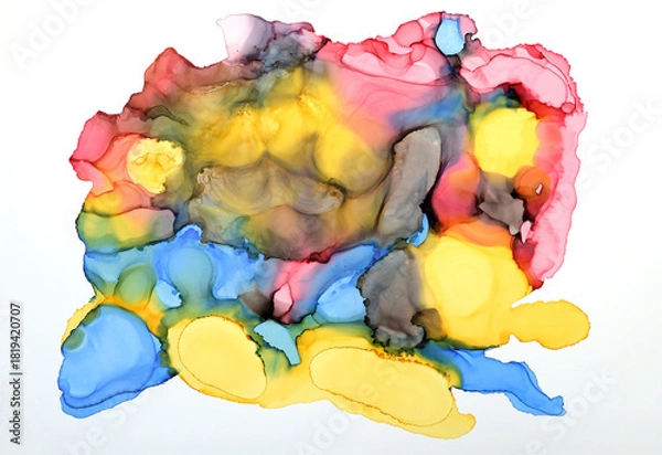 Fototapeta art background from colorful spots