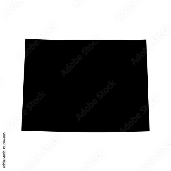 Obraz Colorado state map silhouette