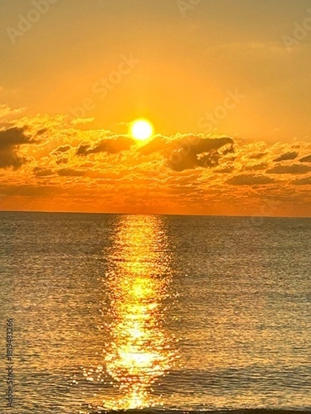 Fototapeta Lever du soleil en floride 