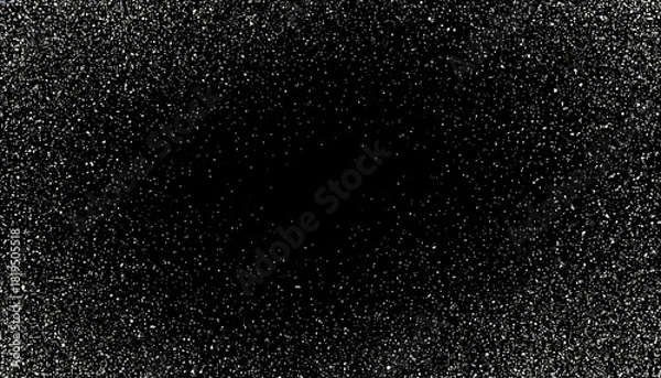 Obraz Black white textured background with scattered droplets PNG