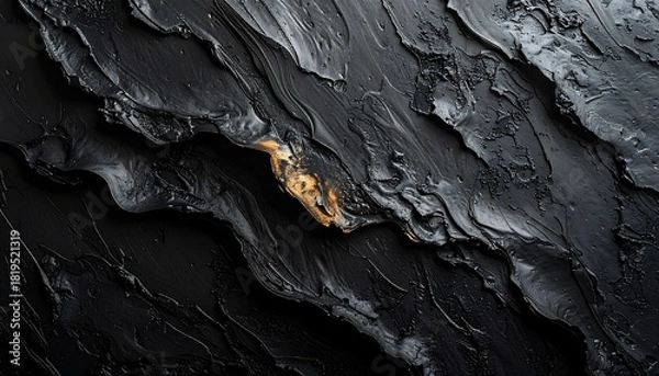 Fototapeta Dark textured surface with layered embossed details, minimal elegant visual