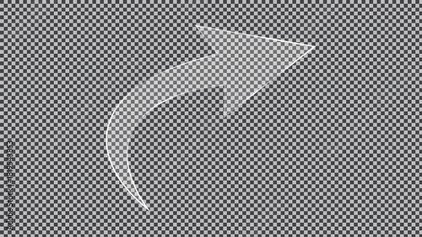 Fototapeta Liquid arrow vector frames set collection in arrow morphism style. Rectangular arrow vector illustration on isolated background. Transparent frame sign business concept.