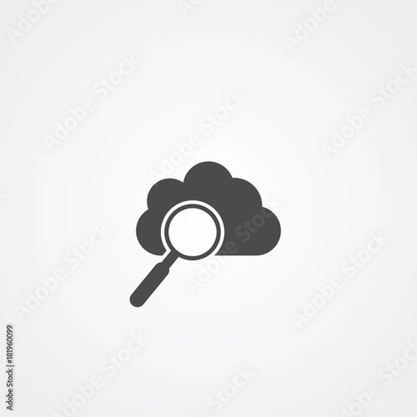 Fototapeta Cloud search icon