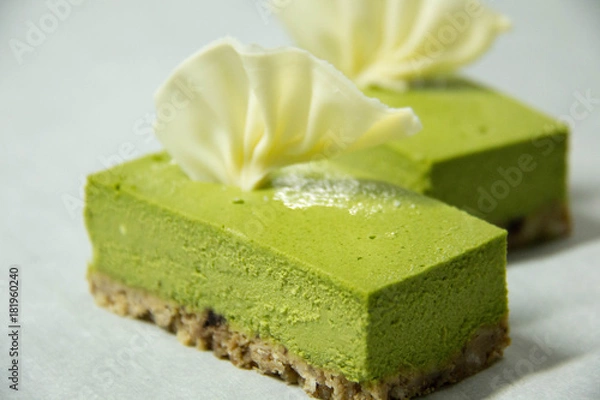 Obraz Green tea cheese cake