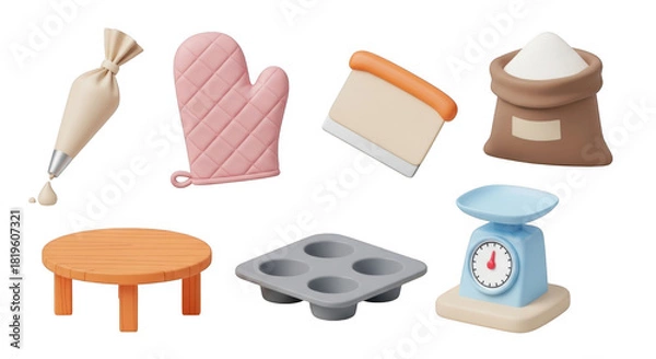 Obraz Collection of barbecue food drinks and celebration icons isolated on transparent background