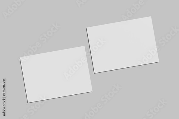 Obraz A5 Landscape Flyer Blank Mockup