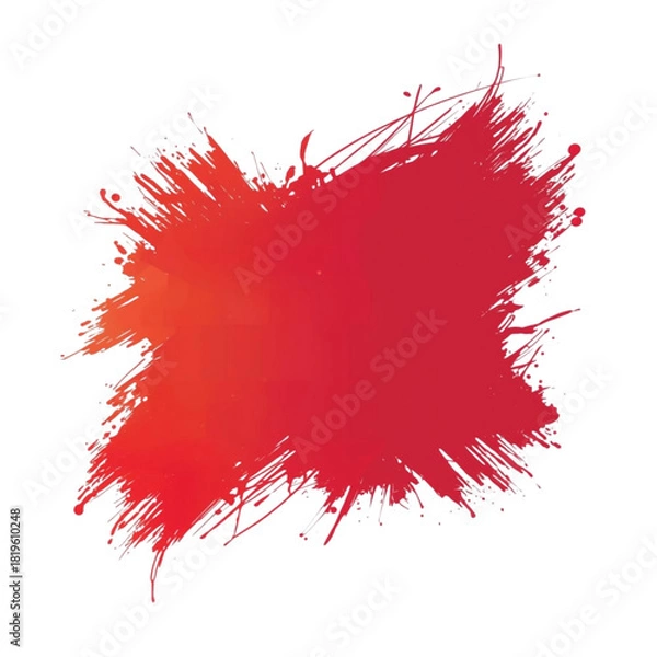 Obraz red paint splashes