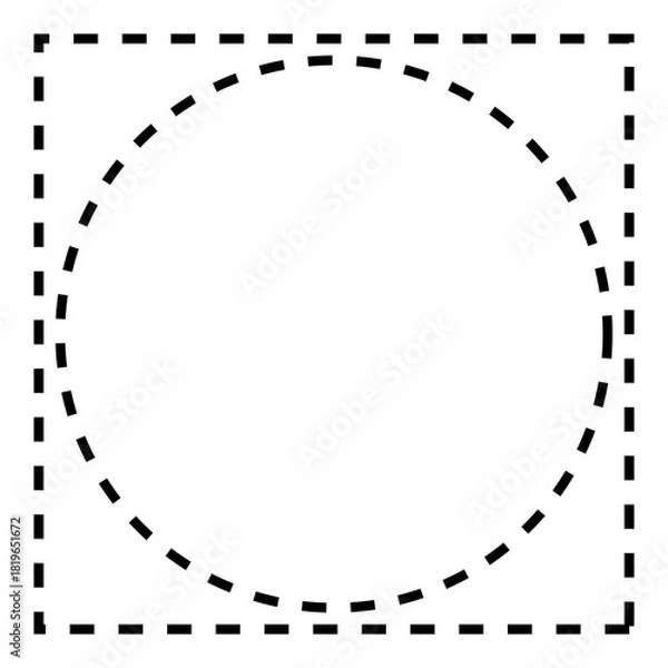 Obraz round frame patterns 