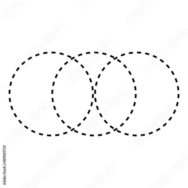 Obraz Circle outline patterns 