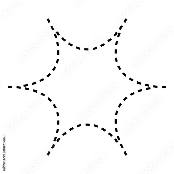 Obraz Dot outline patterns 