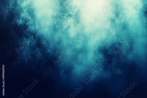 Fototapeta Abstract blue green background texture wallpaper design with smoke effect for graphic projects use
