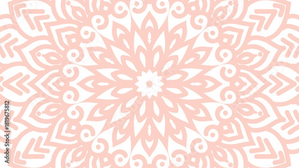 Obraz Mandala Background - Gradient round mandala .Hand Made, Indian Mandala 