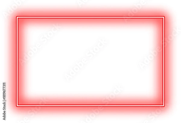 Fototapeta rectangle neon frame. rectangle neon frame png. rectangle neon frame illustration.  rectangle neon frame isolated