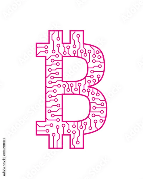 Obraz Letter B. Logo for your design.