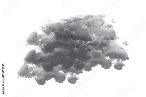 Fototapeta Dark gray textured artistic smudge, brush stroke for overlays or backgrounds.