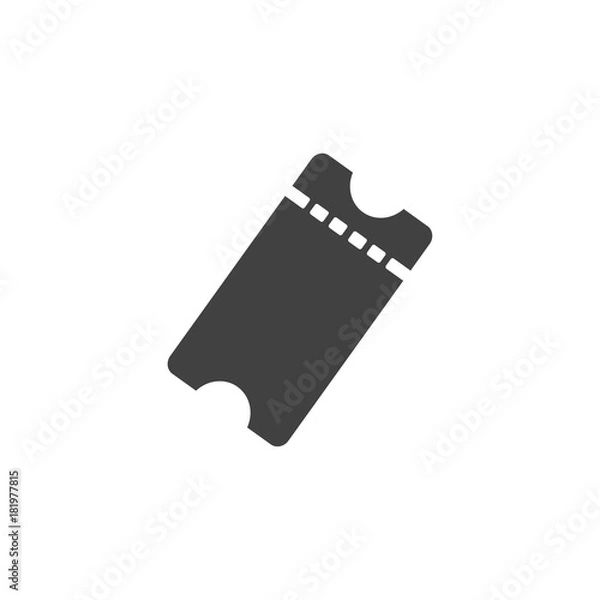 Fototapeta Ticket icon flat