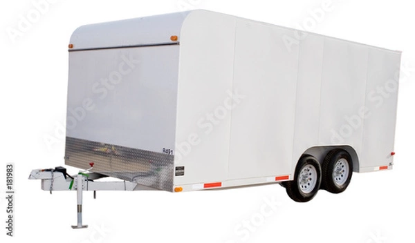 Obraz zamknięta przyczepa