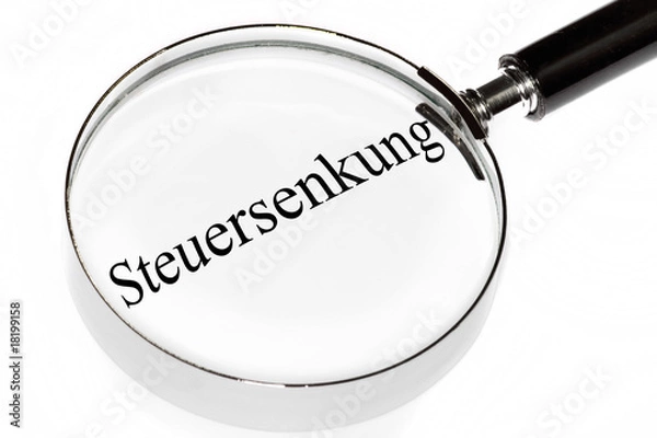 Fototapeta Steuersenkung