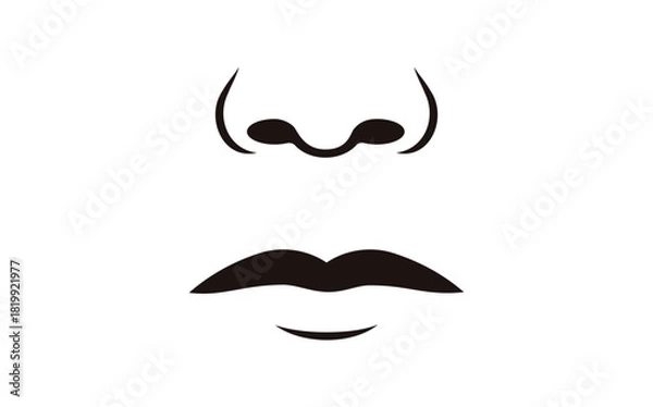 Obraz Human nose icon