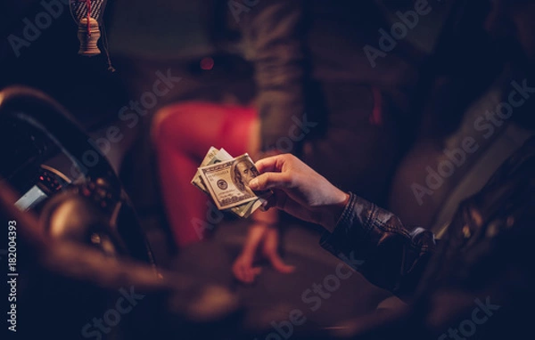 Obraz Prostitute in the car