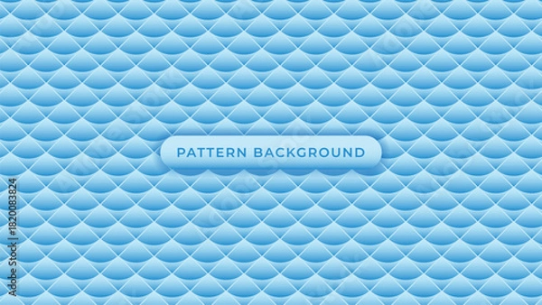 Obraz abstract gradient blue geometric wave pattern background vector design