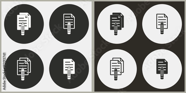 Fototapeta Notepad - vector icon.