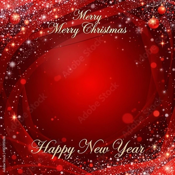 Obraz red christmas background