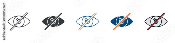 Obraz Privacy Icon Set Multiple Style Collection