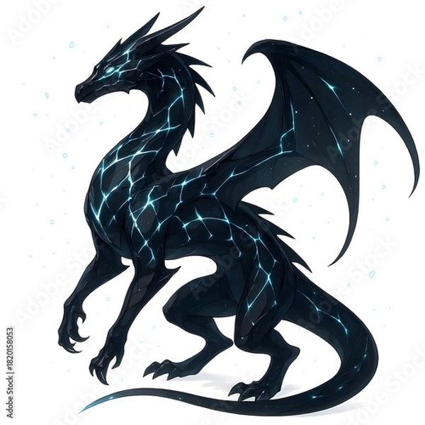 Obraz Obsidian Heart Serpent