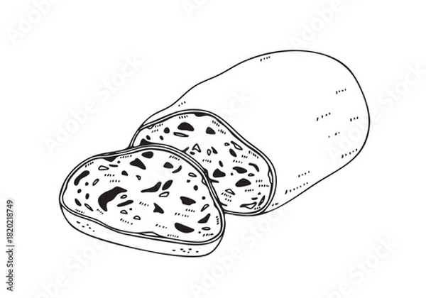 Obraz シュトーレンのシンプルな線画